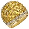 Image 1 : FAMOUS DESIGNER 5.75ctw DIAMOND & YELLOW SAPPHIRE 14K