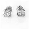 Image 1 : 2.0ctw ACA CERTIFIED DIAMOND STUD EARRINGS 14K W GOLD