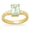 Image 1 : FINE 2.20ctw ACA CERTIFIED DIAMOND & AQUAMARINE RING