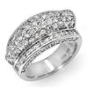 Image 1 : CERTIFIED 2.0ct DIAMOND ANNIVERSARY RING 14K WHITE GOLD