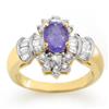 Image 1 : FAMOUS 1.75ctw ACA CERTIFIED DIAMOND & TANZANITE RING