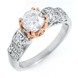 SOLITAIRE 1.38ctw ACA CERTIFIED DIAMOND RING 14KT GOLD