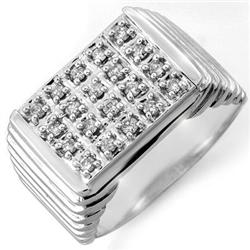 FAMOUS 1.0ctw ACA CERTIFIED DIAMOND MEN'S RING GOLD