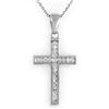 Image 1 : CROSS NECKLACE 0.50ctw ACA CERTIFIED DIAMOND 14KT GOLD