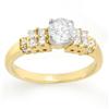 Image 1 : SOLITAIRE 1.00ctw ACA CERTIFIED DIAMOND RING 14KT GOLD