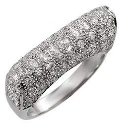 FAMOUS 2.0ctw ACA CERTIFIED DIAMOND RING 14K WHITE GOLD