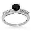 Image 1 : CERTIFIED 1.30ctw WHITE & BLACK DIAMOND RING 14KT GOLD