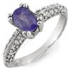 Image 1 : FINE 2.0ctw ACA CERTIFIED DIAMOND & TANZANITE 14KT RING