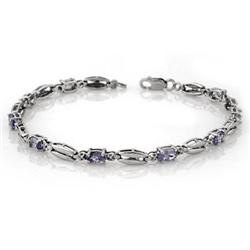 BRACELET 2.0ctw ACA CERTIFIED RARE TANZANITE WHITE GOLD