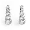 Image 1 : ACA CERTIFIED 1.0ct DIAMOND EARRINGS 14KT WHITE GOLD