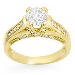 SOLITAIRE 1.25ctw ACA CERTIFIED DIAMOND RING 14KT GOLD