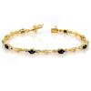 Image 1 : CERTIFIED 2.75ctw DIAMOND & BLUE SAPPHIRE BRACELET GOLD