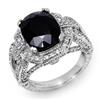 Image 1 : FAMOUS 8.5ct CERTIFIED DIAMOND & SAPPHIRE RING 14K GOLD