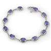 Image 1 : BRACELET 11.40ctw ACA CERTIFIED DIAMOND & TANZANITE