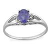 Image 1 : FAMOUS 0.77ctw ACA CERTIFIED DIAMOND & TANZANITE RING