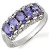 Image 1 : FIVE-STONE 1.8ct ACA CERTIFIED DIAMOND & TANZANITE RING