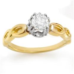 SOLITAIRE 0.75ctw ACA CERTIFIED DIAMOND RING 14KT GOLD