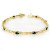 Image 1 : ACA CERTIFIED 2.75ctw DIAMOND & EMERALD TENNIS BRACELET