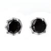 Image 1 : ACA CERTIFIED 2.50ctw BLACK DIAMOND STUD EARRINGS 14KT