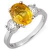 Image 1 : RING 3.75ctw ACA CERTIFIED DIAMOND & YELLOW SAPPHIRE