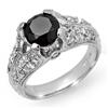Image 1 : CERTIFIED 2.55ctw WHITE & BLACK DIAMOND RING 14KT GOLD