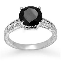 ACA CERTIFIED 3.0ctw WHITE & BLACK DIAMOND 14KT GOLD