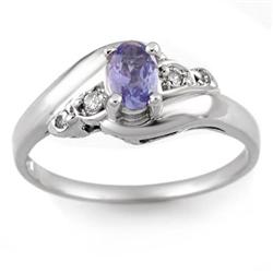 FAMOUS 0.42ctw ACA CERTIFIED DIAMOND & TANZANITE RING