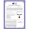 Image 2 : Genuine 8.01 ctw Ruby & Diamond Necklace 14KT White Gold - REF-59N9R