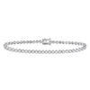 Image 1 : Round Diamond Timeless Tennis Bracelet 1 Cttw 14KT White Gold