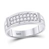 Image 3 : His Hers Diamond Solitaire Matching Wedding Set 1 Cttw 14kt White Gold