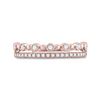 Image 2 : Diamond Band Ring 1/5 Cttw 10kt Rose Gold