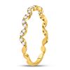 Image 3 : Diamond Zigzag Stackable Band Ring 1/5 Cttw 10kt Yellow Gold