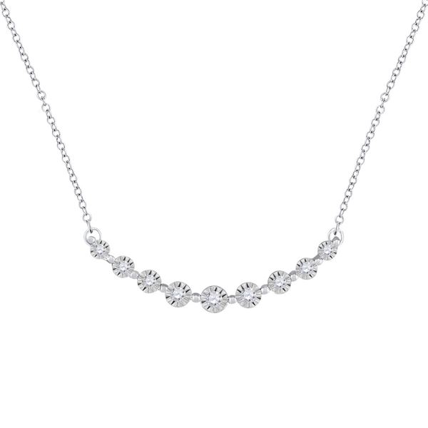Diamond Fashion Necklace 1/5 Cttw 10kt White Gold