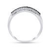Image 3 : Black Color Enhanced Diamond Band Ring 1/4 Cttw Sterling Silver