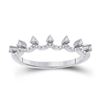 Image 1 : Diamond Band Ring 1/12 Cttw 10kt White Gold