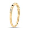 Image 3 : Black Color Enhanced Diamond Band Ring 1/10 Cttw 10kt Yellow Gold