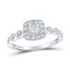 Image 1 : Princess Diamond Solitaire Bridal Wedding Engagement Ring 3/4 Cttw 14kt Two-tone Gold