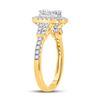 Image 3 : Baguette Diamond Square Ring 3/4 Cttw 14kt Yellow Gold