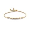 Image 1 : Diamond Studded Bolo Bracelet 1/2 Cttw 10kt Yellow Gold