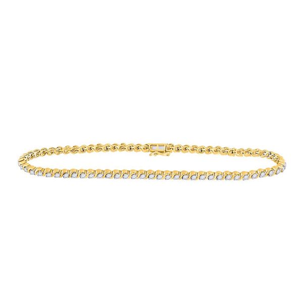 Diamond Tennis Bracelet 1 Cttw 10kt Yellow Gold