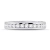 Image 2 : Diamond Eternity Wedding Band 1 Cttw 14kt White Gold