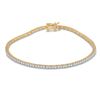 Image 1 : Diamond Single Row Link Bracelet 1 Cttw 14kt Yellow Gold