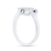 Image 4 : Diamond Heart Ring 1/12 Cttw Sterling Silver