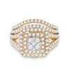 Image 2 : Diamond Bridal Wedding Ring Band Set 1-3/4 Cttw 14kt Yellow Gold