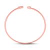 Image 4 : Diamond Arrow Bangle Bracelet 1/10 Cttw 10kt Rose Gold