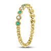 Image 3 : Emerald Diamond Dot Stackable Band Ring 1/6 Cttw 10kt Yellow Gold