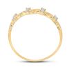 Image 4 : Diamond Curl Band Ring 1/10 Cttw 10kt Yellow Gold