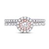 Image 2 : Diamond Bridal Wedding Ring Band Set 1/2 Cttw 10kt Two-tone Gold