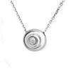 Image 1 : BRIDAL 0.10ctw ACA CERTIFIED DIAMOND NECKLACE 14KT GOLD