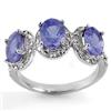 Image 1 : RARE 3.08ctw ACA CERTIFIED DIAMOND & TANZANITE RING